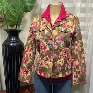 CHRISTOPHER BANKS Floral Print Size Medium
